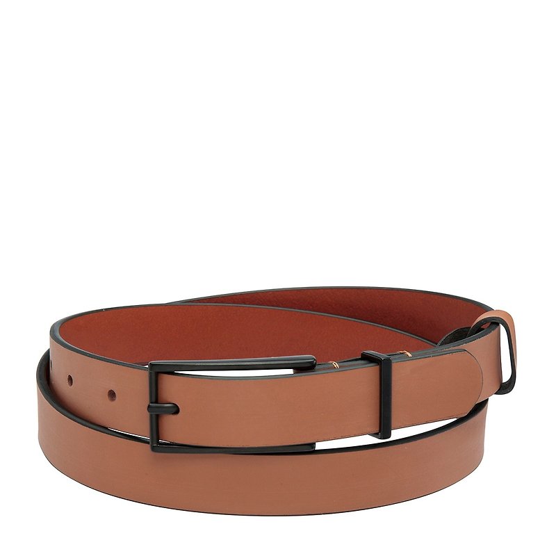 LONESOME TONIGHT belt_Tan / camel - Belts - Genuine Leather Brown