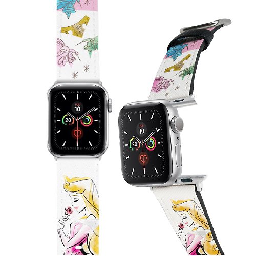 i-Smart 迪士尼 Disney-Apple Watch錶帶-皮革系列-藝術風長髮公主 Rapun