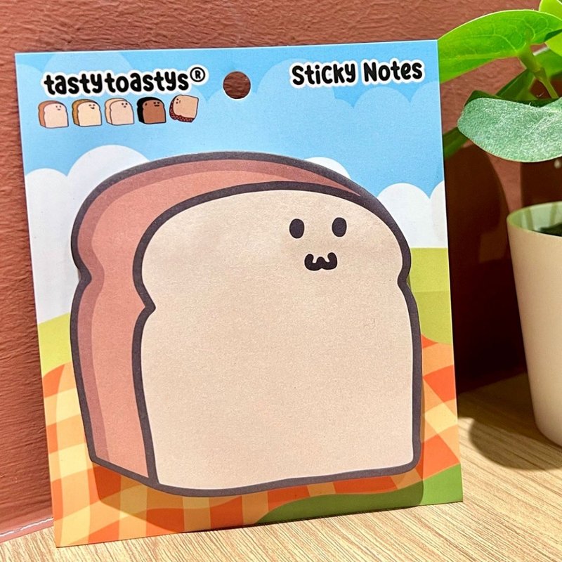 Tasty Toastys Yuanbao Toast Memo notes Notes - กระดาษโน้ต - กระดาษ 