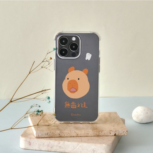 TOYSELECT 查高插畫無齒之徒全氣囊防摔iPhone手機殼