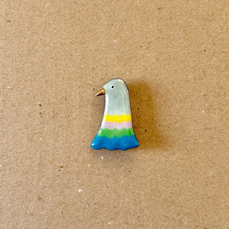 Pigeon (face) - 胸針 - 其他材質 