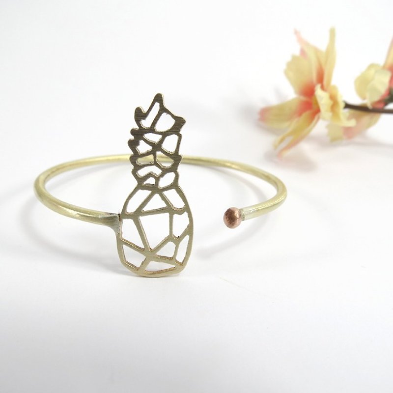 Pineapple geometric bracelet From WABY - Bracelets - Other Metals Orange