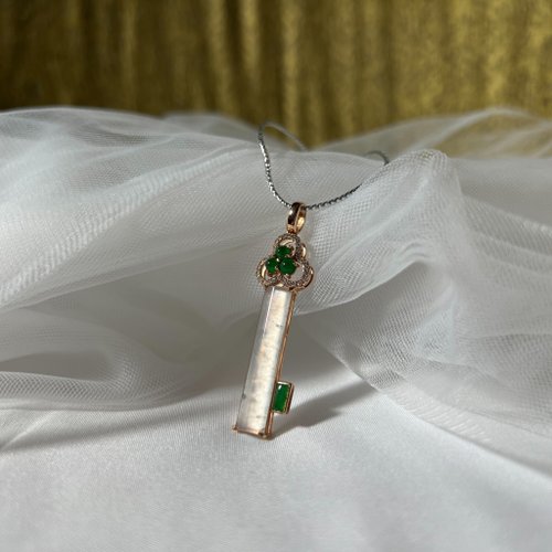 富璧寶鼎 FBBD JEWELRY 翠之鑰 | 冰種翡翠鑰匙 18K玫瑰金