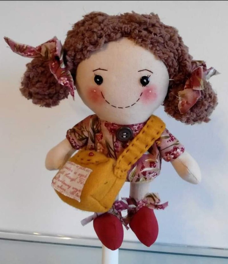 Yilan handmade cute country dolls for beginners - Knitting / Felted Wool / Cloth - Cotton & Hemp 