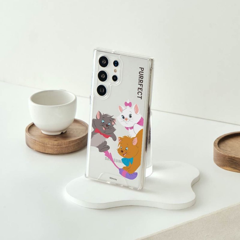 Disney Cats And Dogs-瑪麗貓款三兄妹防摔透明SAMSUNG手機殼 - 手機殼/手機套 - 塑膠 多色