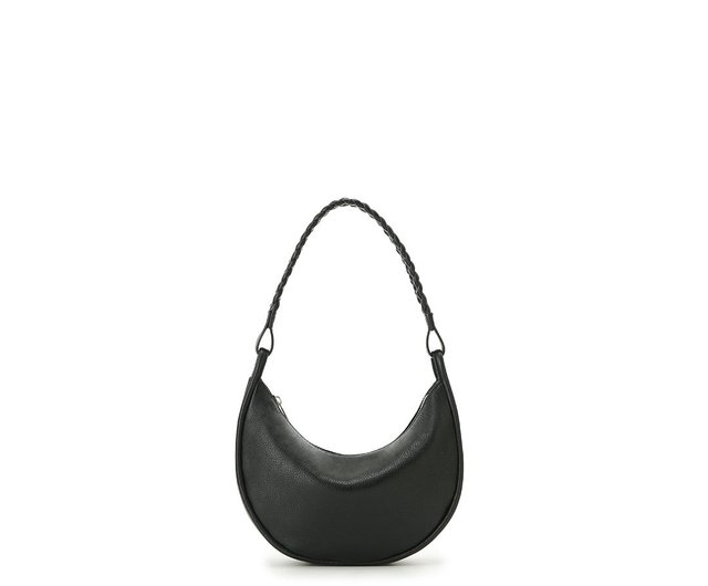 ラウンドムーン ツーウェイハンドバッグ -ブラック - ショップ