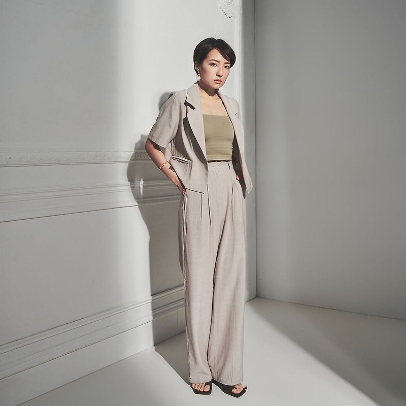 AVVJOY | Straightforward workplace suit - Women's Blazers & Trench Coats - Other Materials Gray
