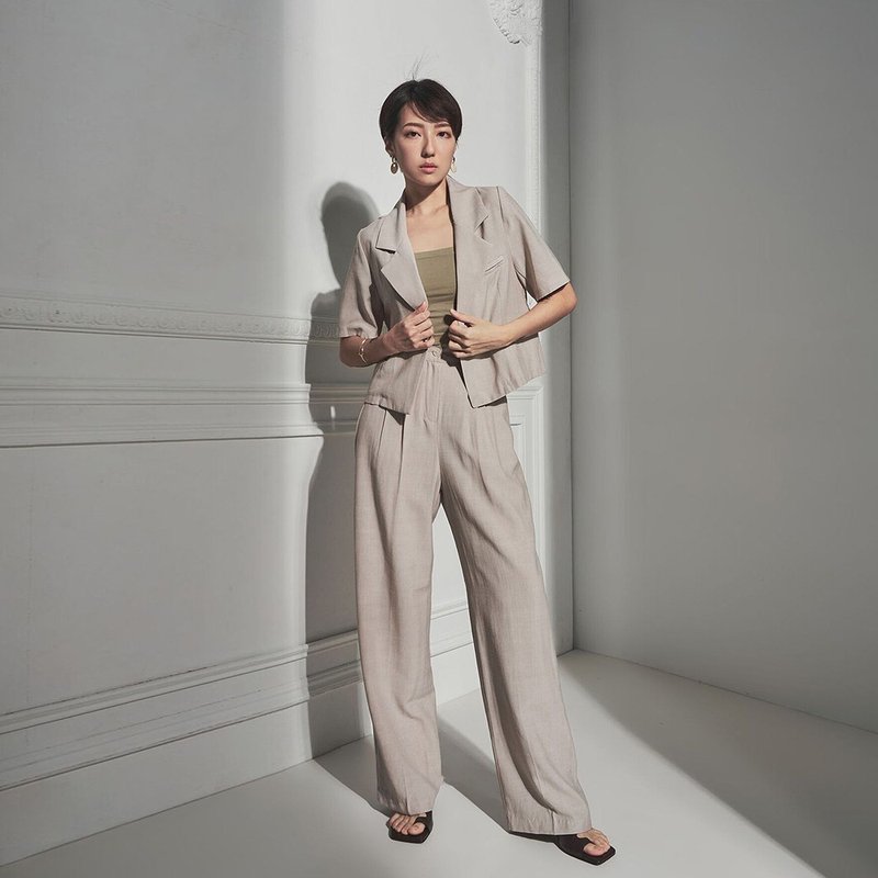 AVVJOY | Straightforward workplace suit - Women's Blazers & Trench Coats - Other Materials Gray
