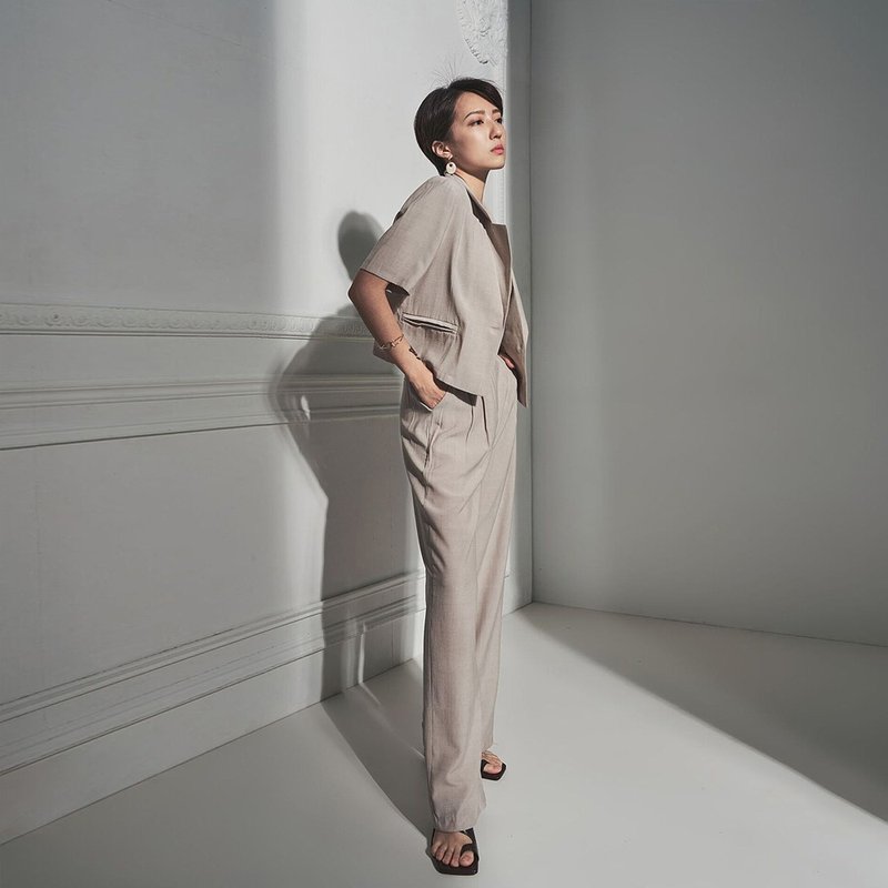 AVVJOY | Straightforward workplace suit - Women's Blazers & Trench Coats - Other Materials Gray