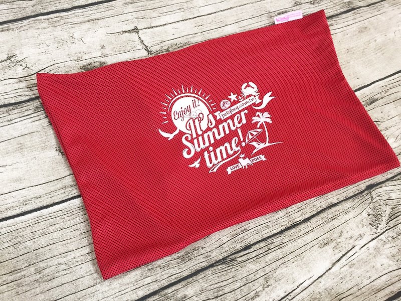 紅色夏日海灘涼感涼墊套（涼墊專用 - 其他 - 聚酯纖維 紅色