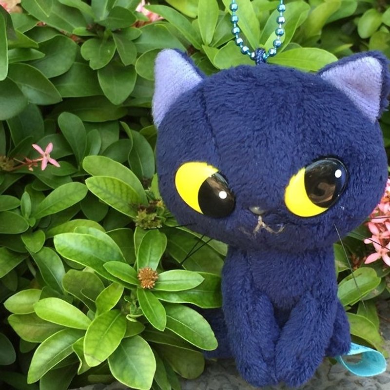 BLUE WORLD、日本ブルー猫のシッティングストラップ（10cm）BW1511201 - 知育玩具・ぬいぐるみ - その他の素材 ホワイト
