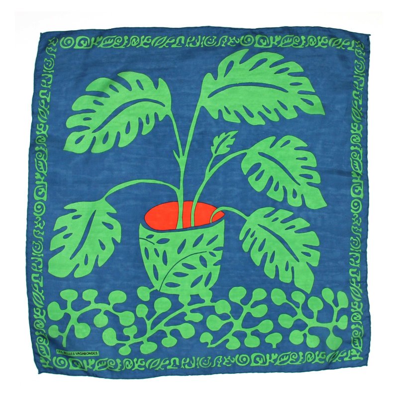 Mini Arum Vert Silk Scarf - Scarves - Silk Multicolor