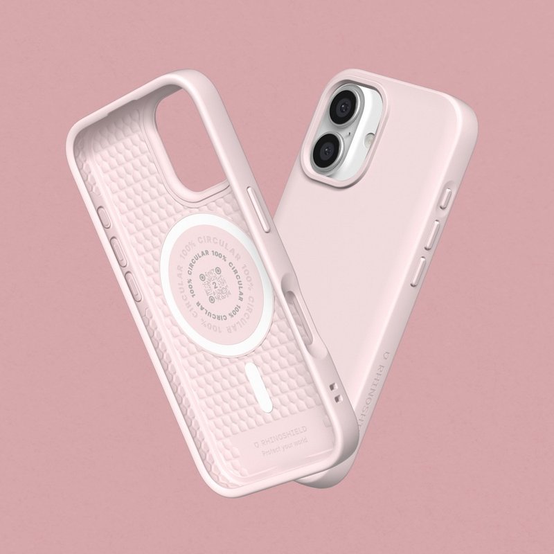 SolidSuit (MagSafe Compatible) Super Magnetic Phone Case/Sherbet Powder iPhone 16 Series - Phone Cases - Plastic Pink