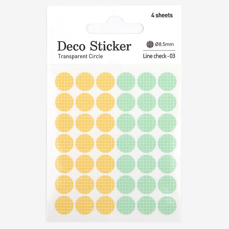 Dailylike-TC decorative label (4 into) - the grid 03, E2D27775 - Stickers - Plastic Yellow