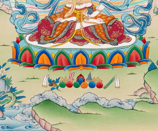 ヴァジュラサットヴァ タンカアート | 伝統的なチベット仏教絵画