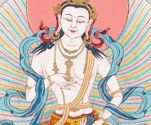 ヴァジュラサットヴァ タンカアート | 伝統的なチベット仏教絵画