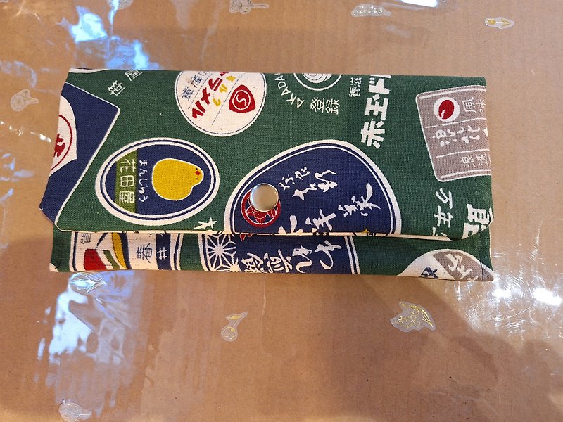 Hand made print cotton wallet -Japan mark - กระเป๋าสตางค์ - ผ้าฝ้าย/ผ้าลินิน 
