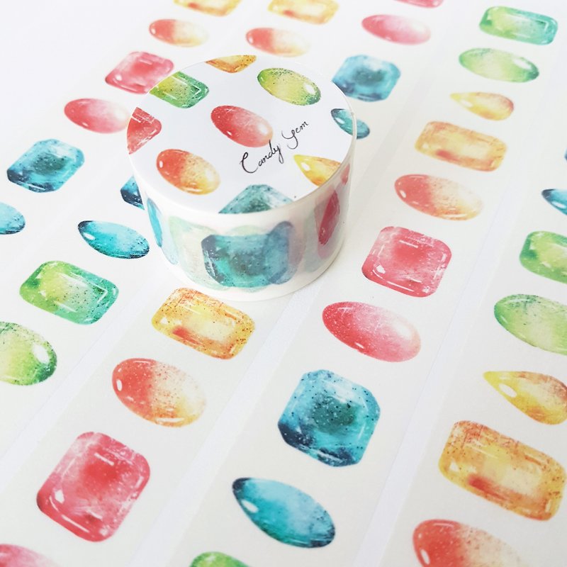 Candy gem paper tape - Washi Tape - Paper Multicolor
