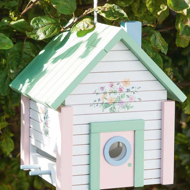 Denmark GreenGate Karolina white wooden birdhouse - ของวางตกแต่ง - วัสดุอื่นๆ 