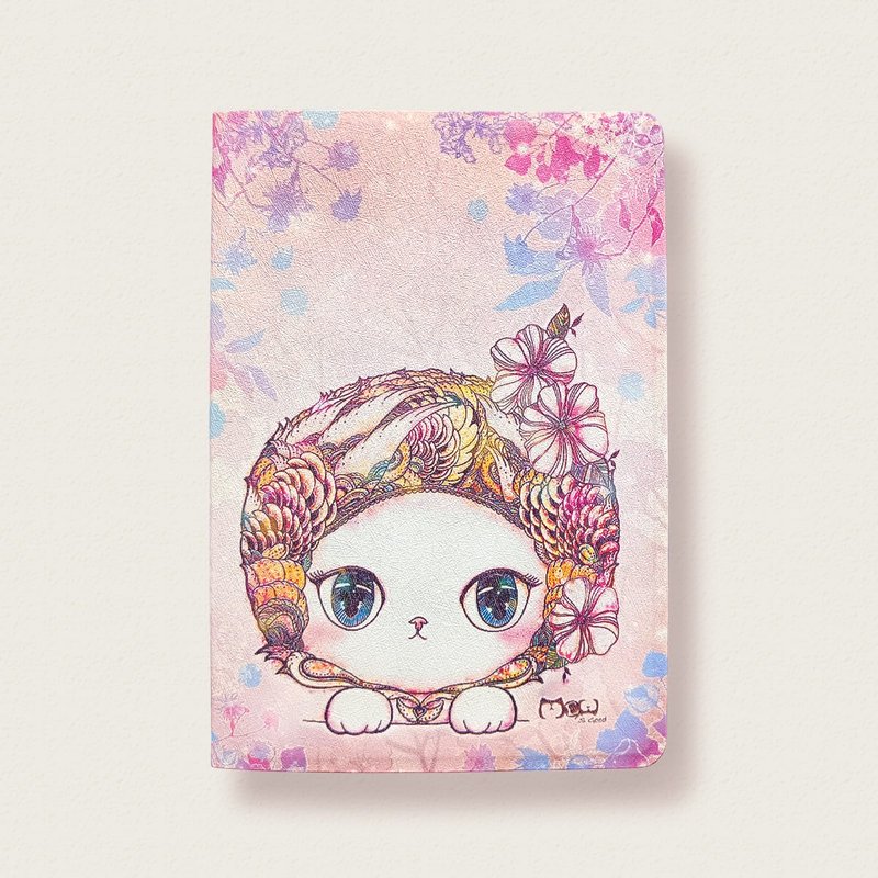 Lightweight passport cover-gentle pink cat - Passport Holders & Cases - Faux Leather 