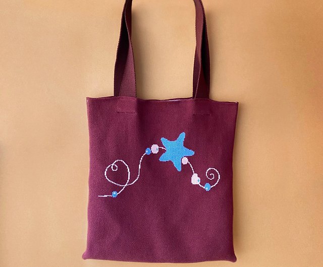 Twinkle • Knitting Tote Bag - Shop HeLo store Handbags & Totes - Pinkoi