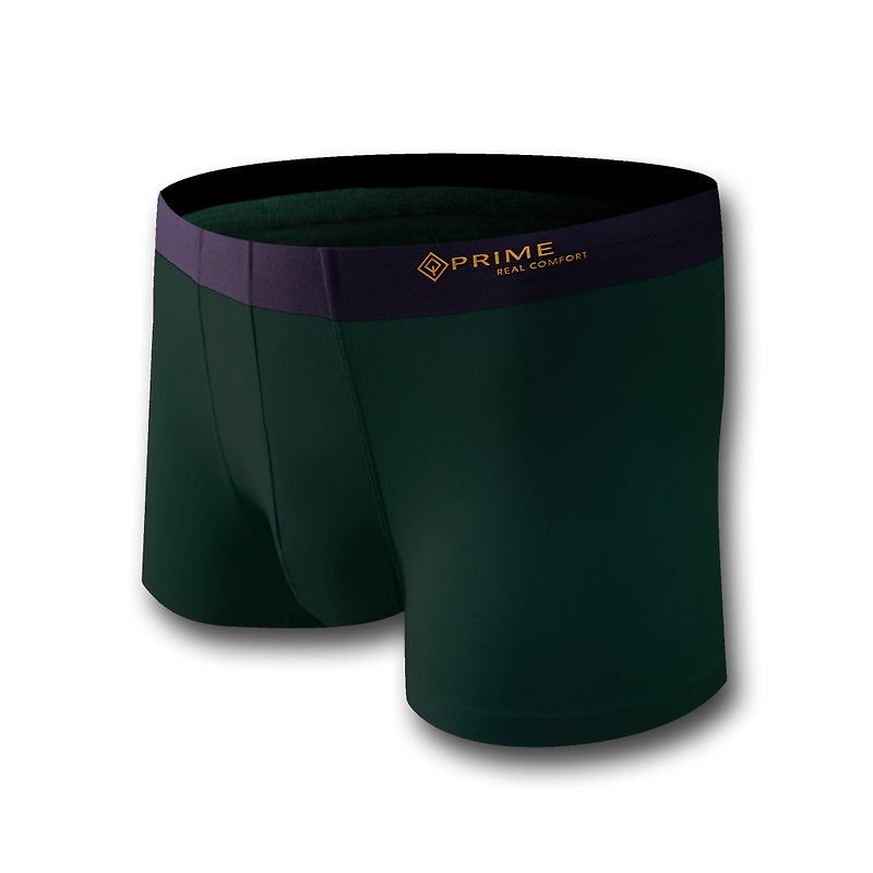 Prime Boxers - Ultra Comfort Boxer Briefs (Dark Green) - ชุดชั้นในผู้ชาย - วัสดุอีโค สีเขียว