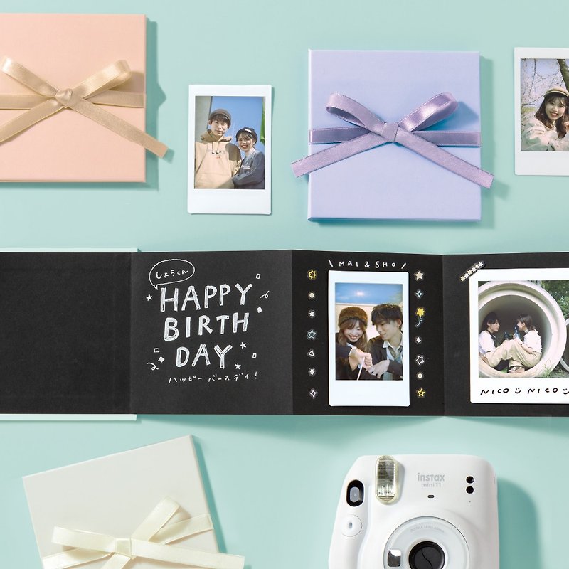 BLOCK ALBUM Polaroid photo album/Fujifilm Instax gift book - อัลบั้มรูป - กระดาษ 