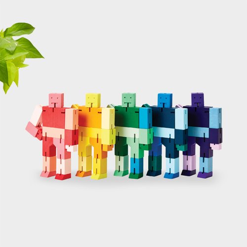 Cubebot 臺灣總代理 Cubebot 酷比人【漸層迷你】積木變形機器人擺飾兒童玩具公仔
