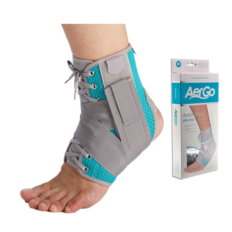【EuniceMed】AerGo 加強型固定護踝 交叉綁帶 踝關節保護 7701 - 運動配件 - 其他材質 綠色