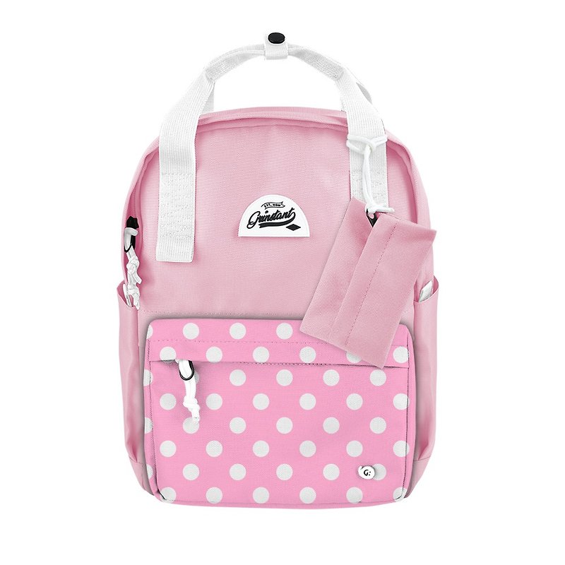 Grinstant mix and match detachable 13-inch backpack-Dream Series (pink with polka dot powder) - Backpacks - Polyester Pink