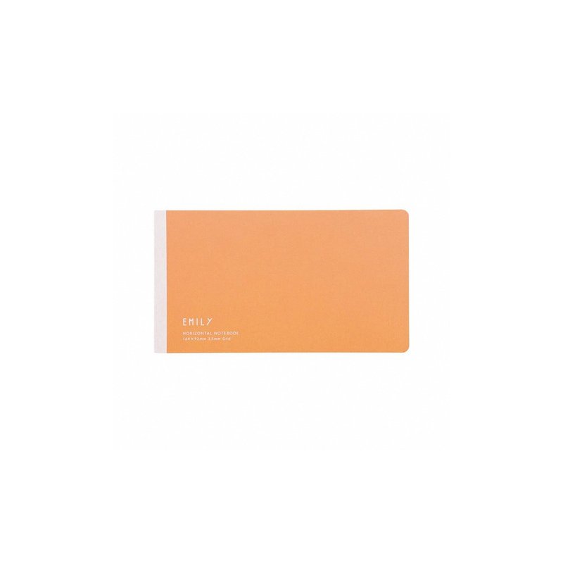 【KING JIM】EMILy Horizontal Notebook Orange - สมุดบันทึก/สมุดปฏิทิน - กระดาษ สีส้ม