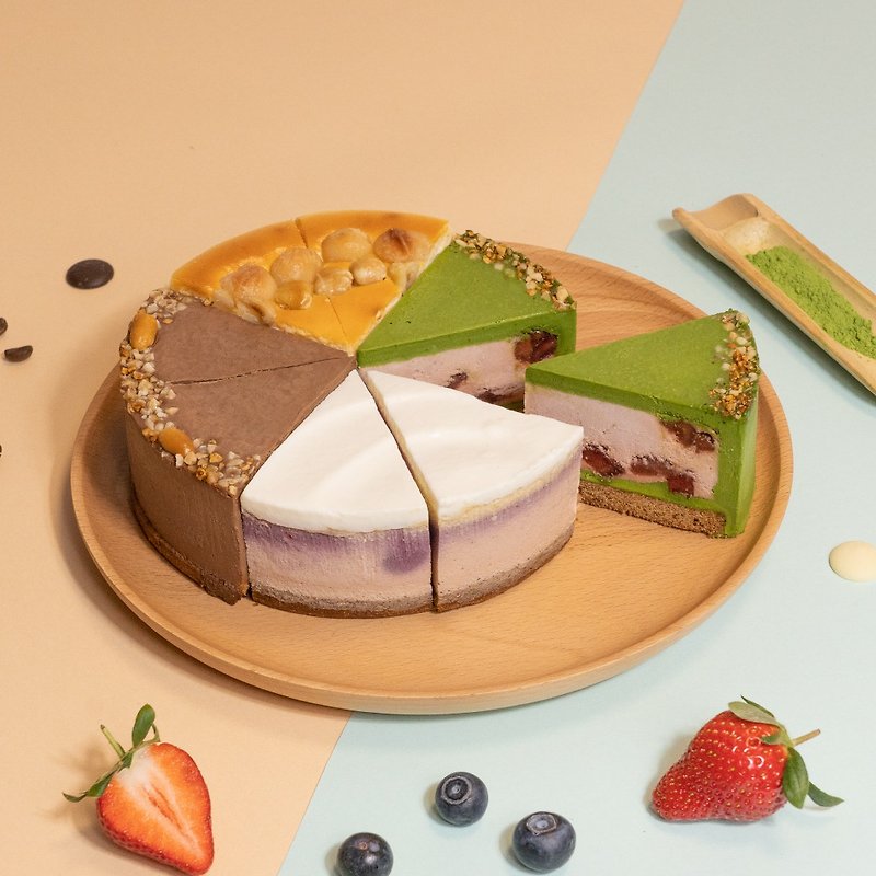 Party Combination No. 2 Cheesecake + Textured Cold Storage Bag - เค้กและของหวาน - อาหารสด ขาว