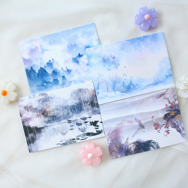 Oriental background paper _ October - 貼紙 - 紙 