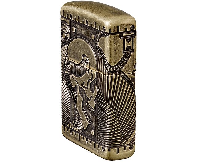 ZIPPO Official Flagship Store] Steampunk-Skull (Thickened Version 