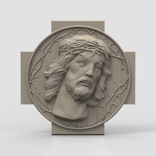 3DcncUNIQUE 三維模型STL CNC Router文件 3d打印的耶穌浮雕