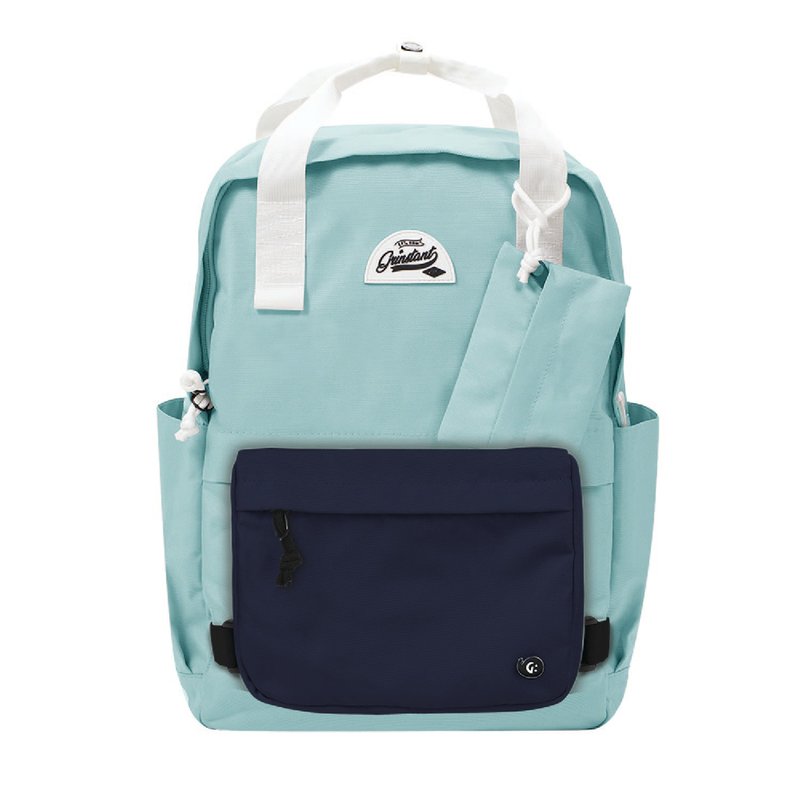 Grinstant Mix and Match Detachable 15.6" Backpack - Dream Series (Light Blue and Navy Blue) - กระเป๋าเป้สะพายหลัง - เส้นใยสังเคราะห์ สีน้ำเงิน