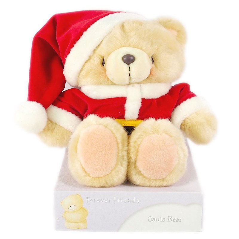 8吋/Santa Claus Plush Bear [Hallmark-ForeverFriends Christmas Series] - Stuffed Dolls & Figurines - Other Materials Khaki