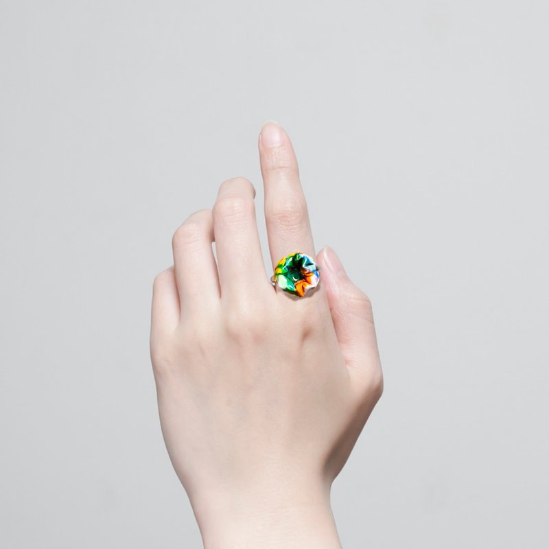 Blossom Ring mini ~One wheel~ (Cosmos) - General Rings - Paper Multicolor