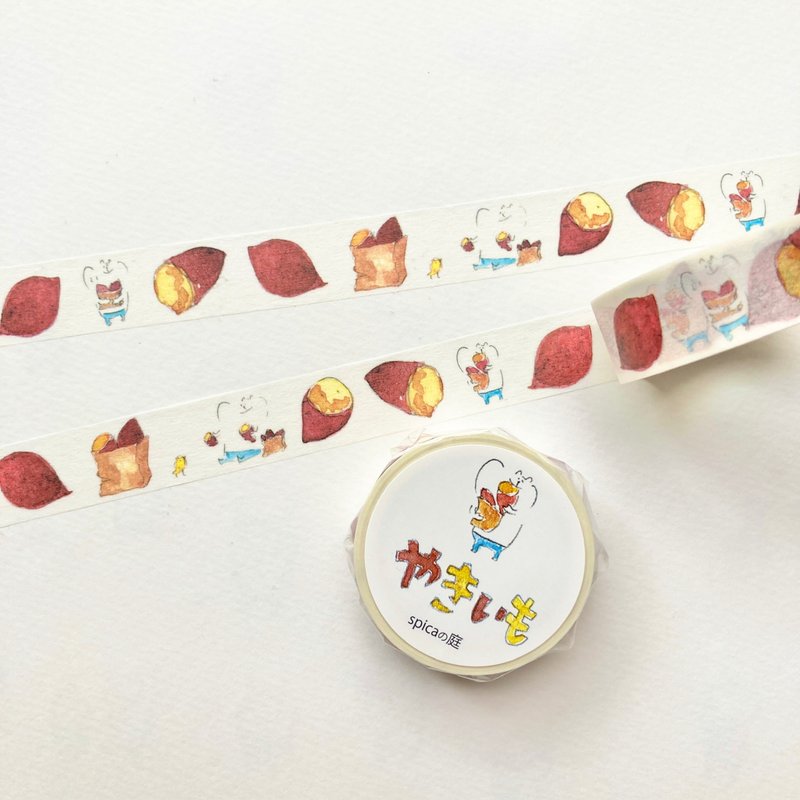 muuseries /Roasted sweet potato 15mm × 7m masking tape - Washi Tape - Paper 