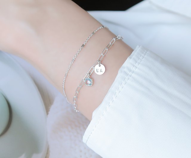 925 sterling silver star-studded Stone customized engraved