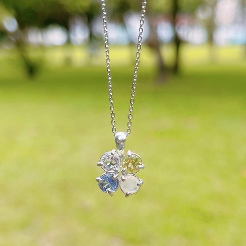 July Leaf Goldsmith/Colorful Gems Colorful Clover/925