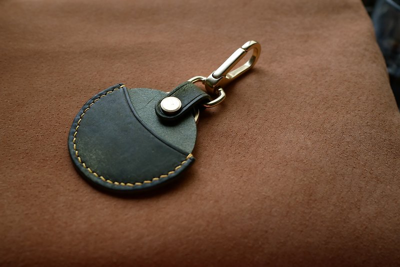 Gogoro key ring / key cover - Keychains - Genuine Leather Green