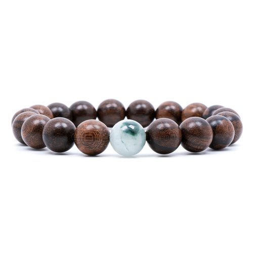 正佳珠寶 Gemsrich Jewelry 【正佳珠寶】翡翠 印尼 達拉幹沉香木 10mm 天然A貨翡翠 翡翠手鍊