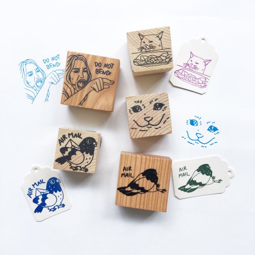 airmail rubber stamp