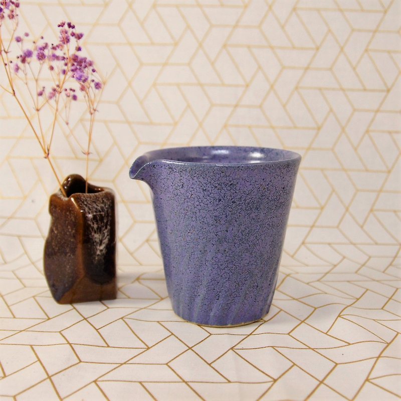 Cobalt purple tea sea, fair cup-capacity about 270ml - Teapots & Teacups - Pottery Purple