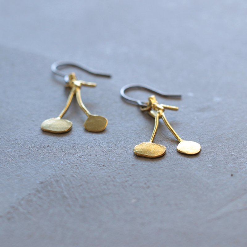 さくらんぼ | ピアス | イヤリング | P467 - 耳環/耳夾/耳骨夾 - 其他金屬 金色