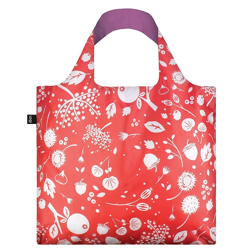LOQI Shopping Bag-Seed (Red) SECB - กระเป๋าแมสเซนเจอร์ - พลาสติก สีแดง