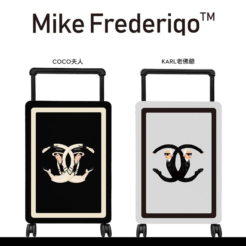 【Mike Frederiqo】正版授權 26吋寬把拉桿箱 2款 翻玩潮流時尚 - 行李箱/旅行袋 - 塑膠 