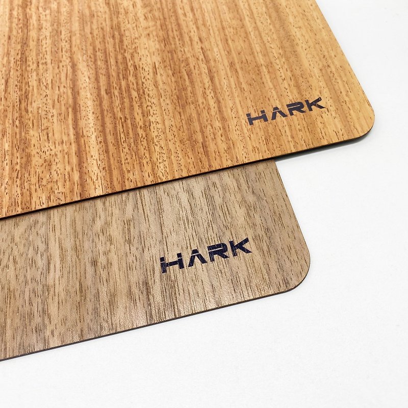 【HARK】 Handmade wooden mouse pad - Mouse Pads - Wood Brown