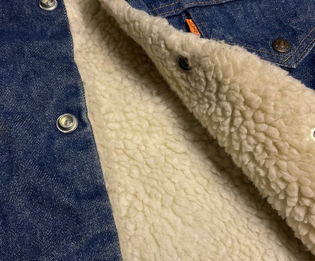 70s Orange Label Levis Sherpa Jacket - Shop headxlover